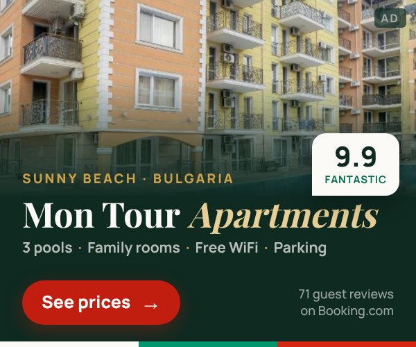 Mon Tour Apartments, Sunny Beach – 9.9 Fantastic – see prices on Booking.com